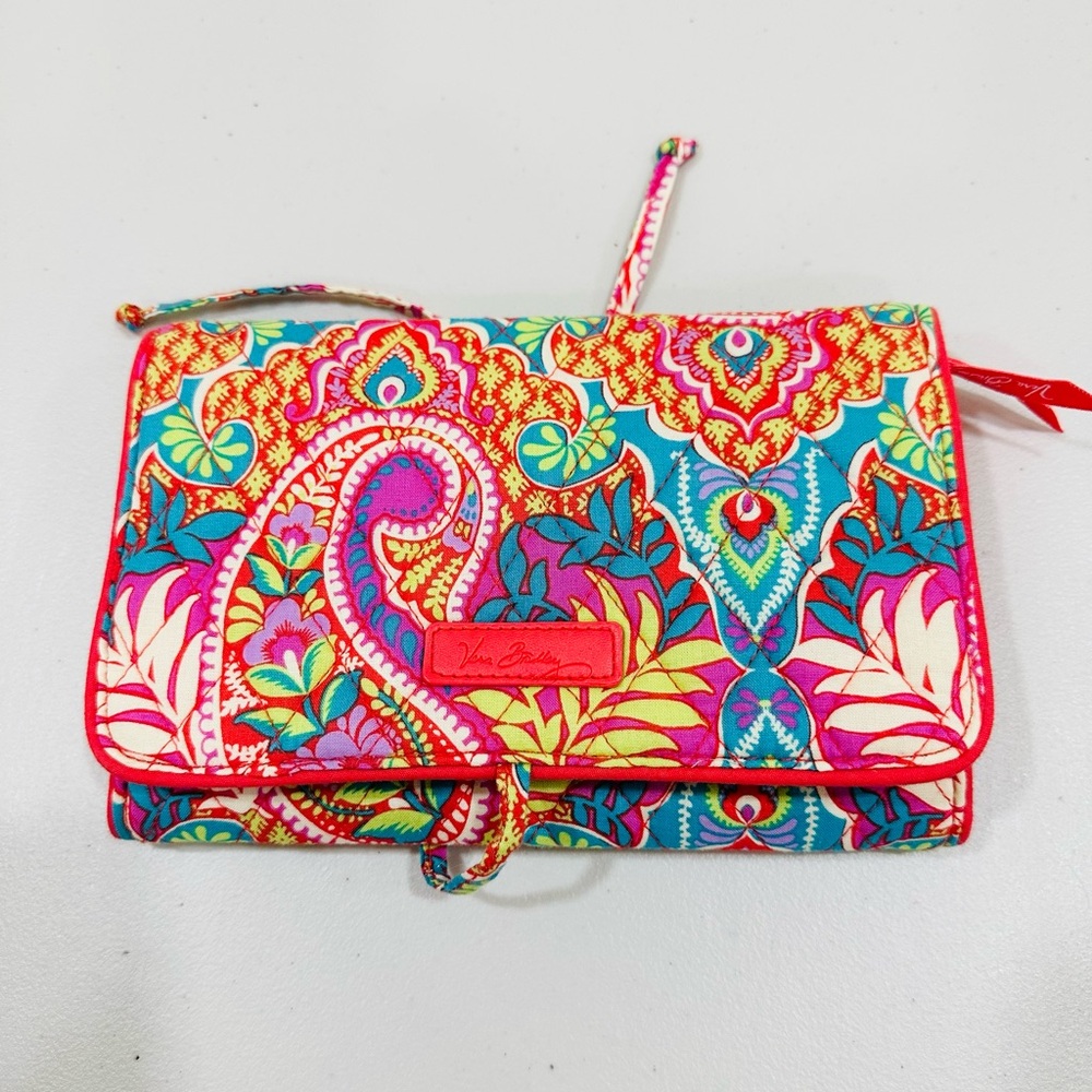 Vera Bradley Trifold Wallet in "Paisley in Paradise" Pattern